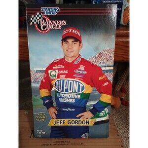 Jeff Gordon Starting Lineup Figurine Winners Circle 12" Poseable Read Below.Disc